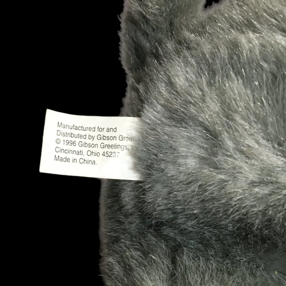 Gibson Greetings Elephant Plush Republican Election Vintage 1996 Gray Souvenir - Picture 7 of 9